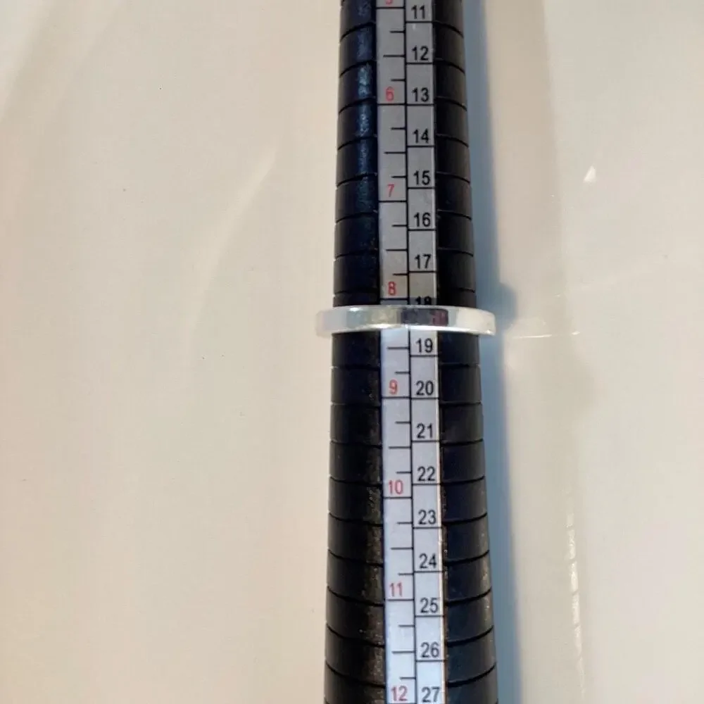 Channel Crystal Wedding Band